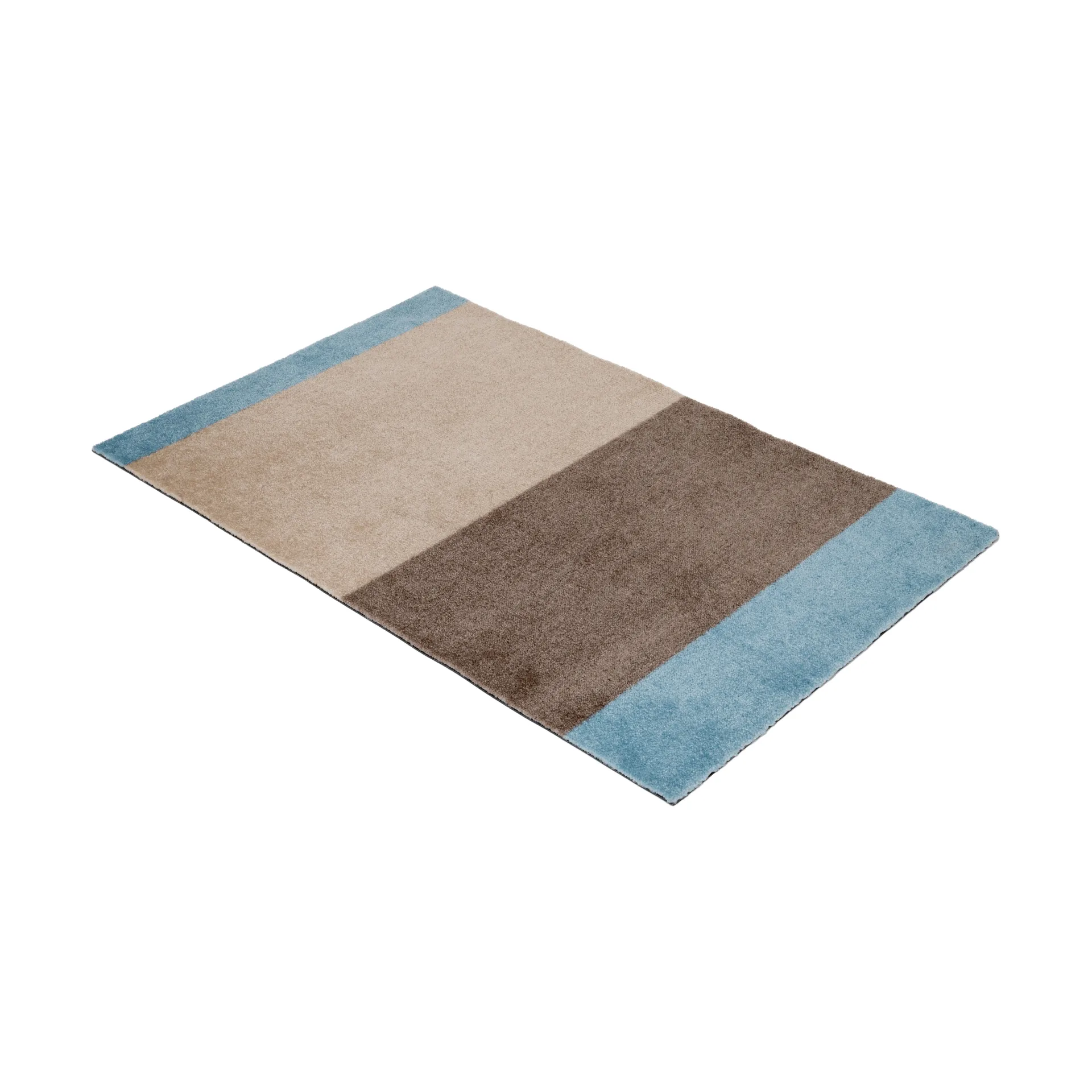 Felpudo Stripes horizontal, Ivory-sand-blue, 60x90 cm tica copenhagen