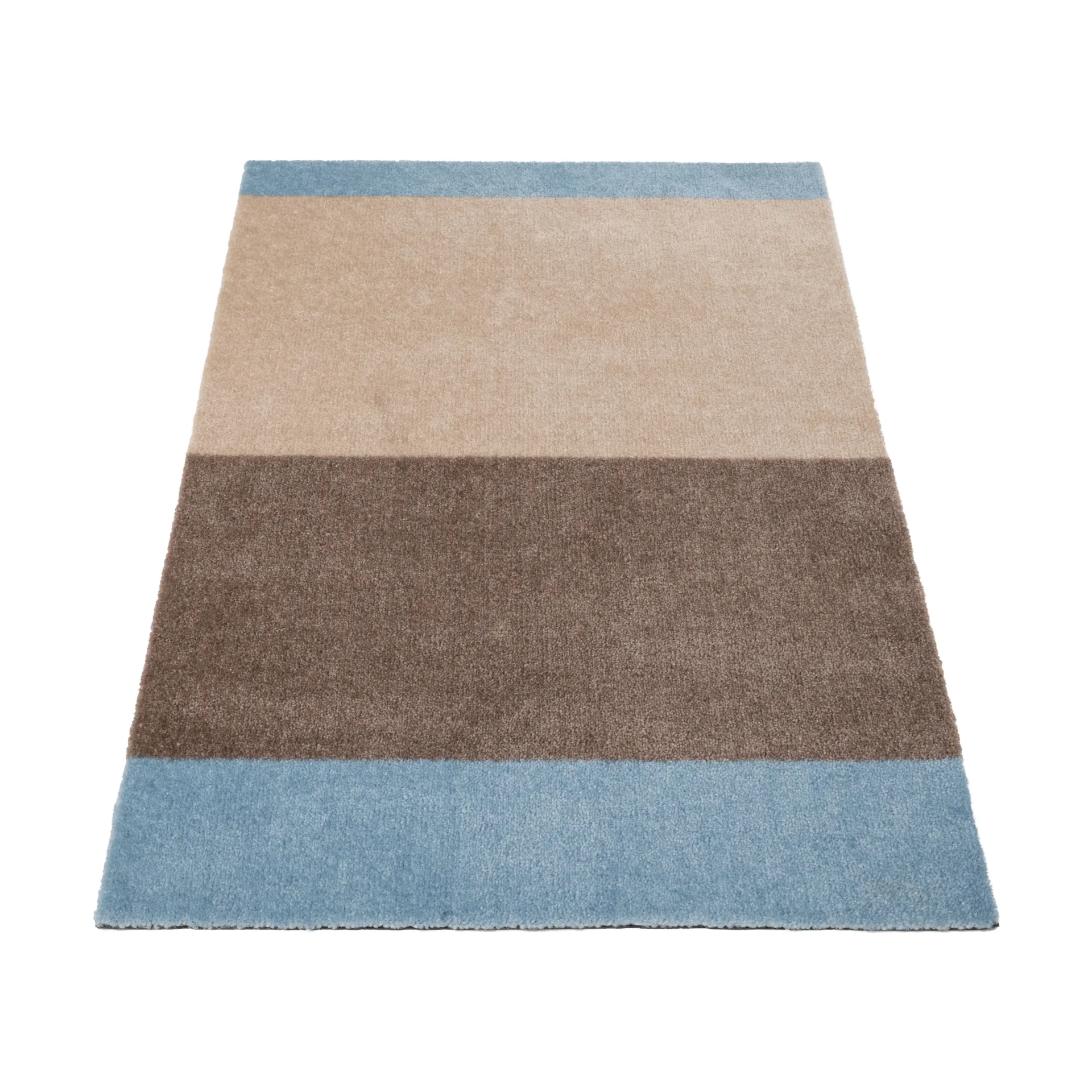 Felpudo Stripes horizontal, Ivory-sand-blue, 60x90 cm tica copenhagen