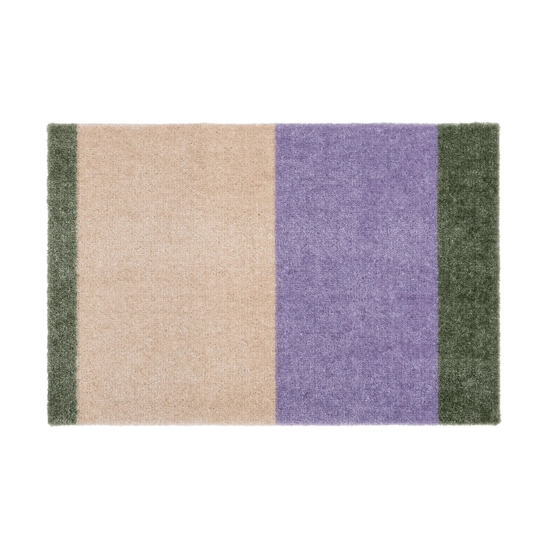 Felpudo Stripes horizontal, Lilac-ivory-green, 40x60 cm tica copenhagen