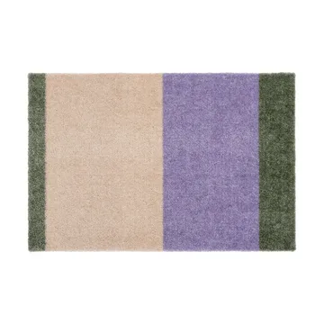 Felpudo Stripes horizontal - Lilac-ivory-green, 40x60 cm - tica copenhagen