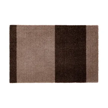 Felpudo Stripes horizontal - Sand-brown, 40x60 cm - tica copenhagen