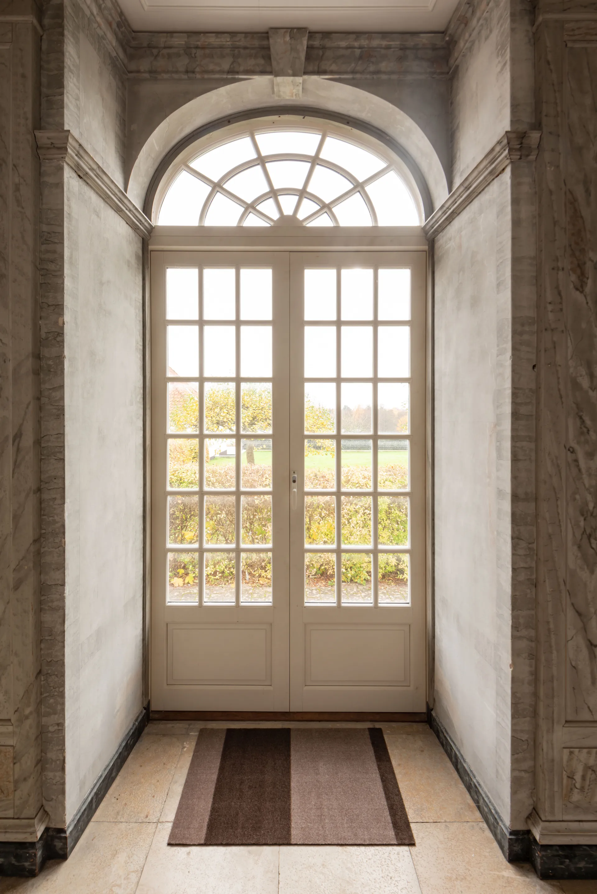 Felpudo Stripes horizontal, Sand-brown, 60x90 cm tica copenhagen