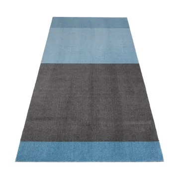 Stripes Alfombra horizontal - Blue-steel grey, 90x200 cm - tica copenhagen