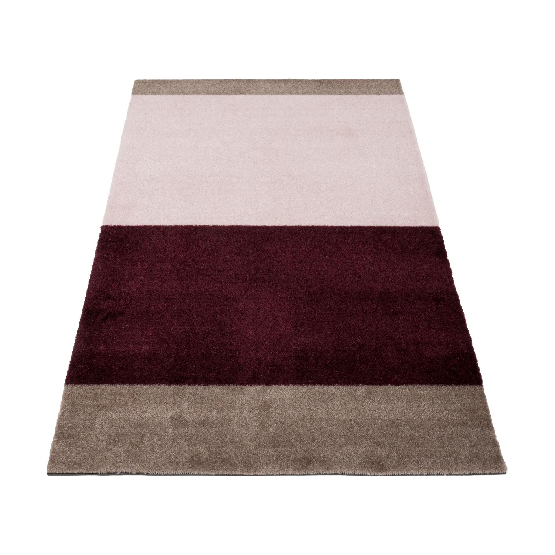 Stripes Alfombra horizontal, Bordeaux-rose-sand, 67x120 cm tica copenhagen