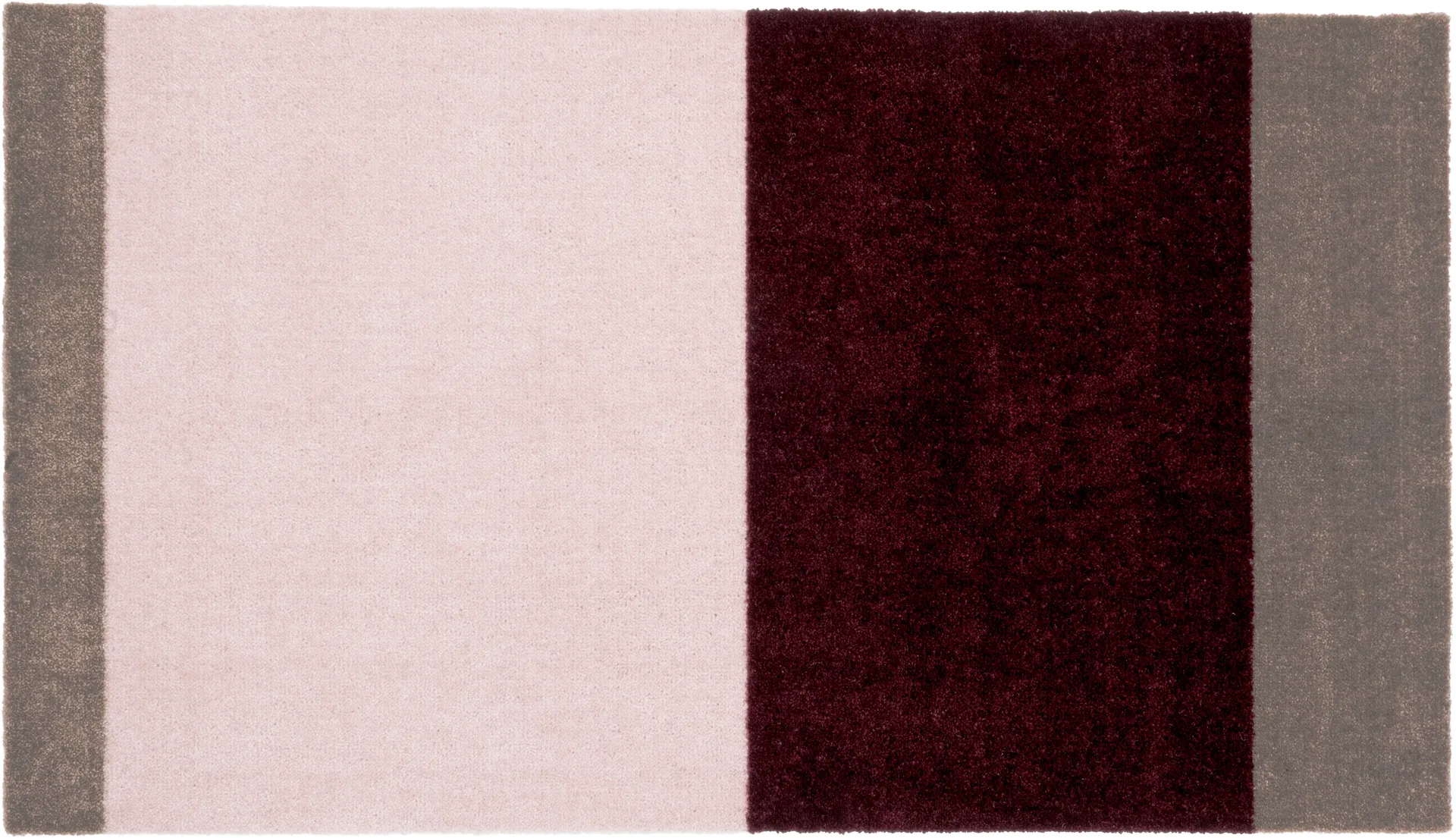 Stripes Alfombra horizontal, Bordeaux-rose-sand, 67x120 cm tica copenhagen