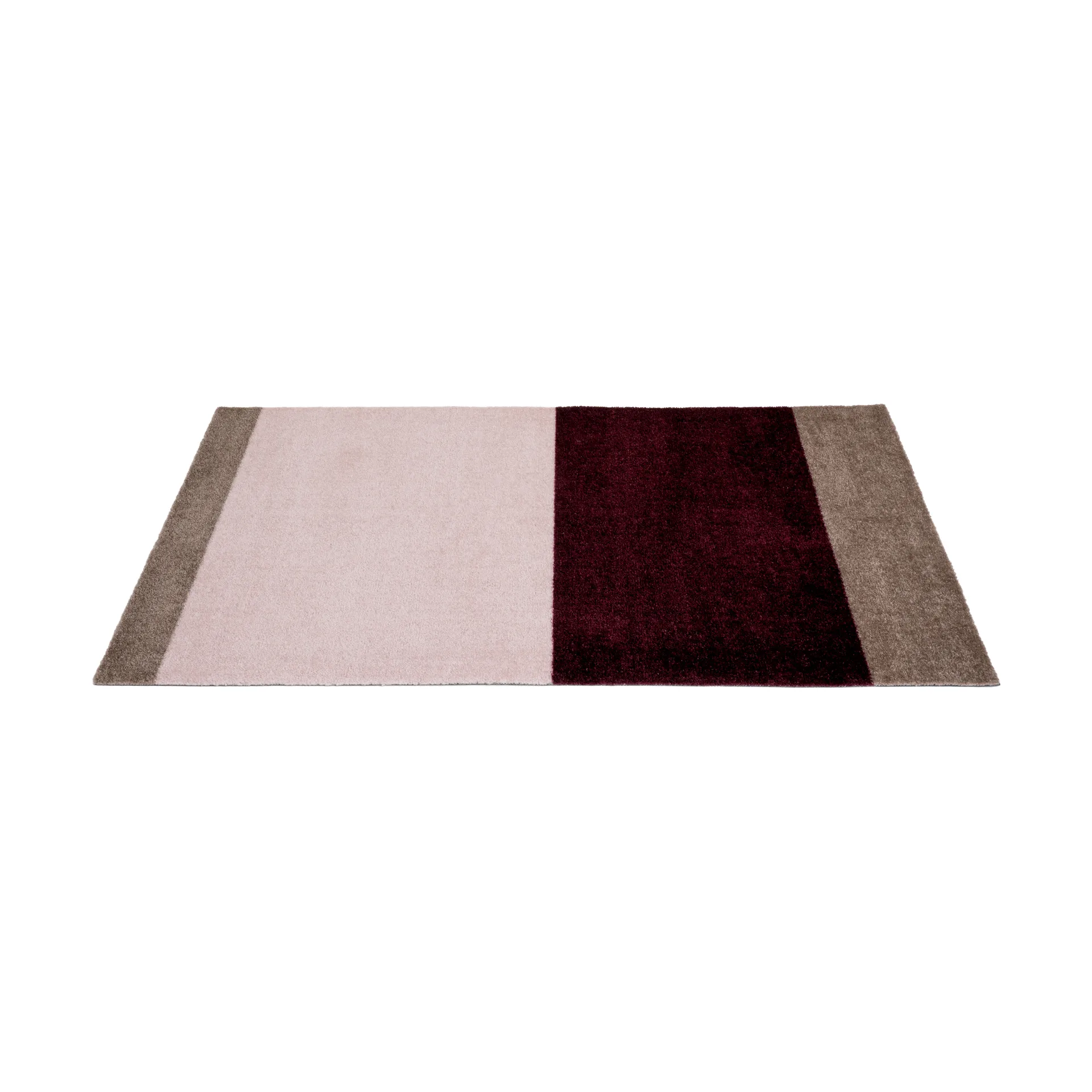 Stripes Alfombra horizontal, Bordeaux-rose-sand, 67x120 cm tica copenhagen