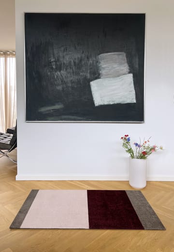 Stripes Alfombra horizontal - Bordeaux-rose-sand, 67x120 cm - tica copenhagen
