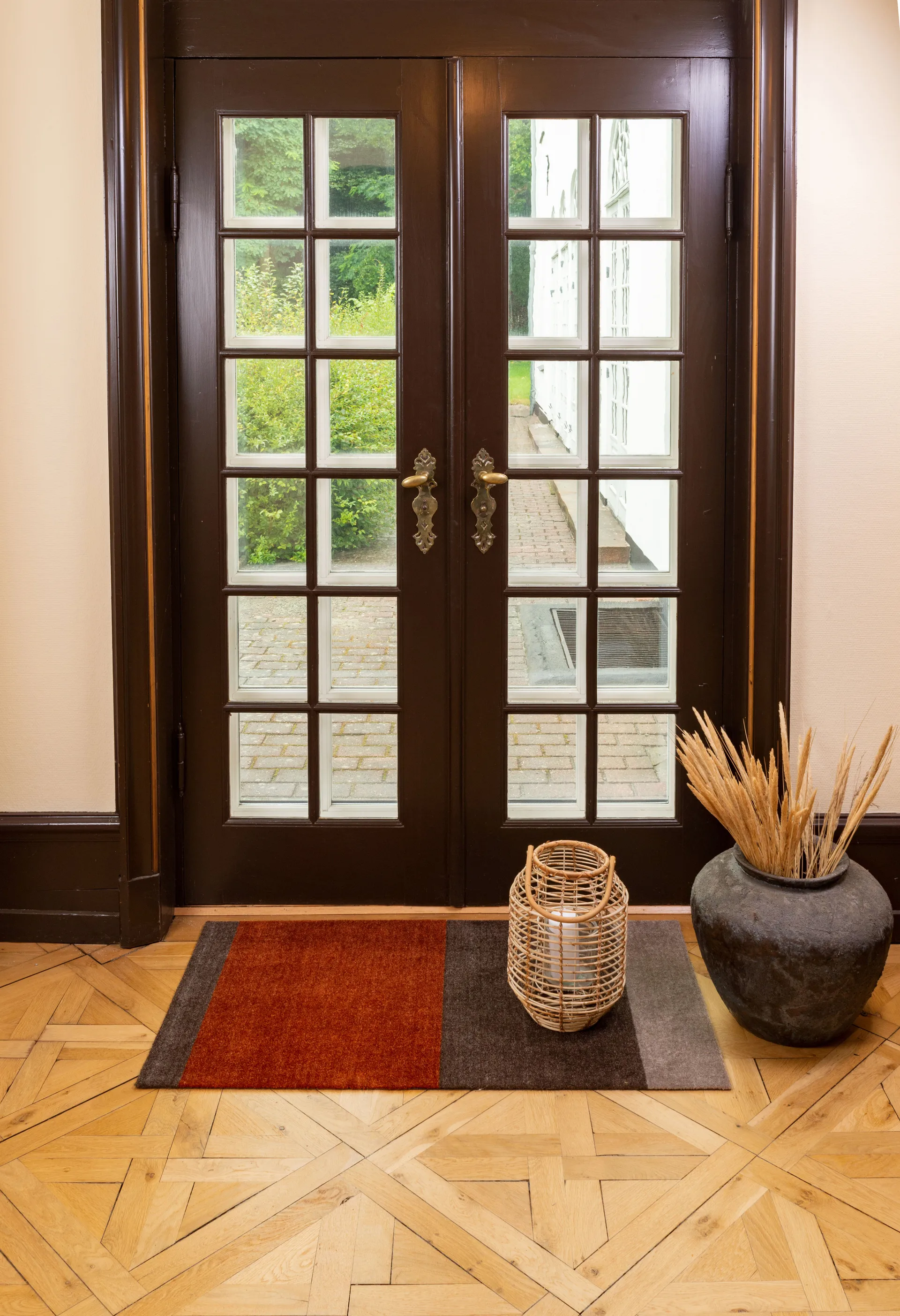 Stripes Alfombra horizontal, Brown-terrakotta 67x120 cm tica copenhagen