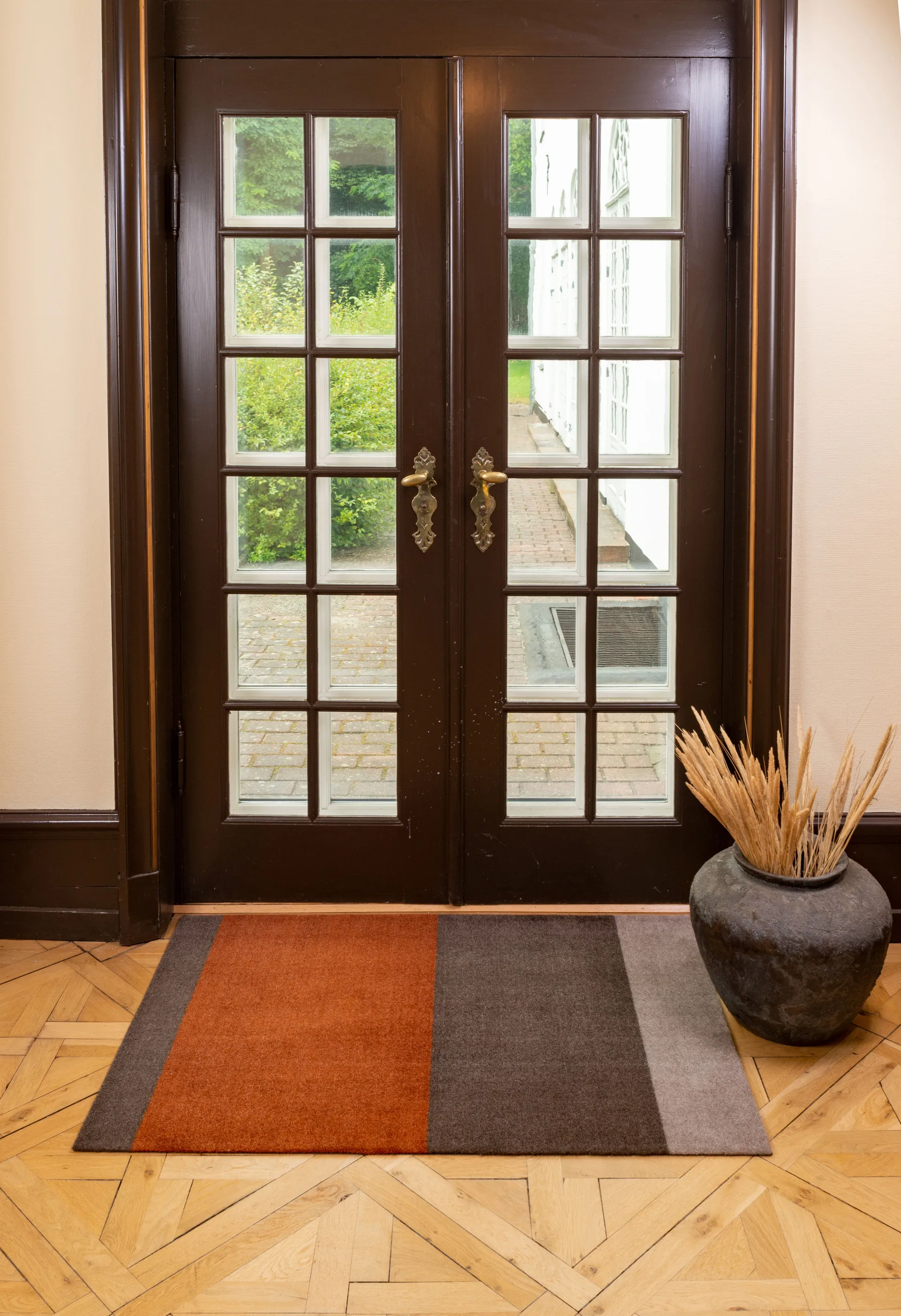 Stripes Alfombra horizontal, Brown-terrakotta 90x130 cm tica copenhagen