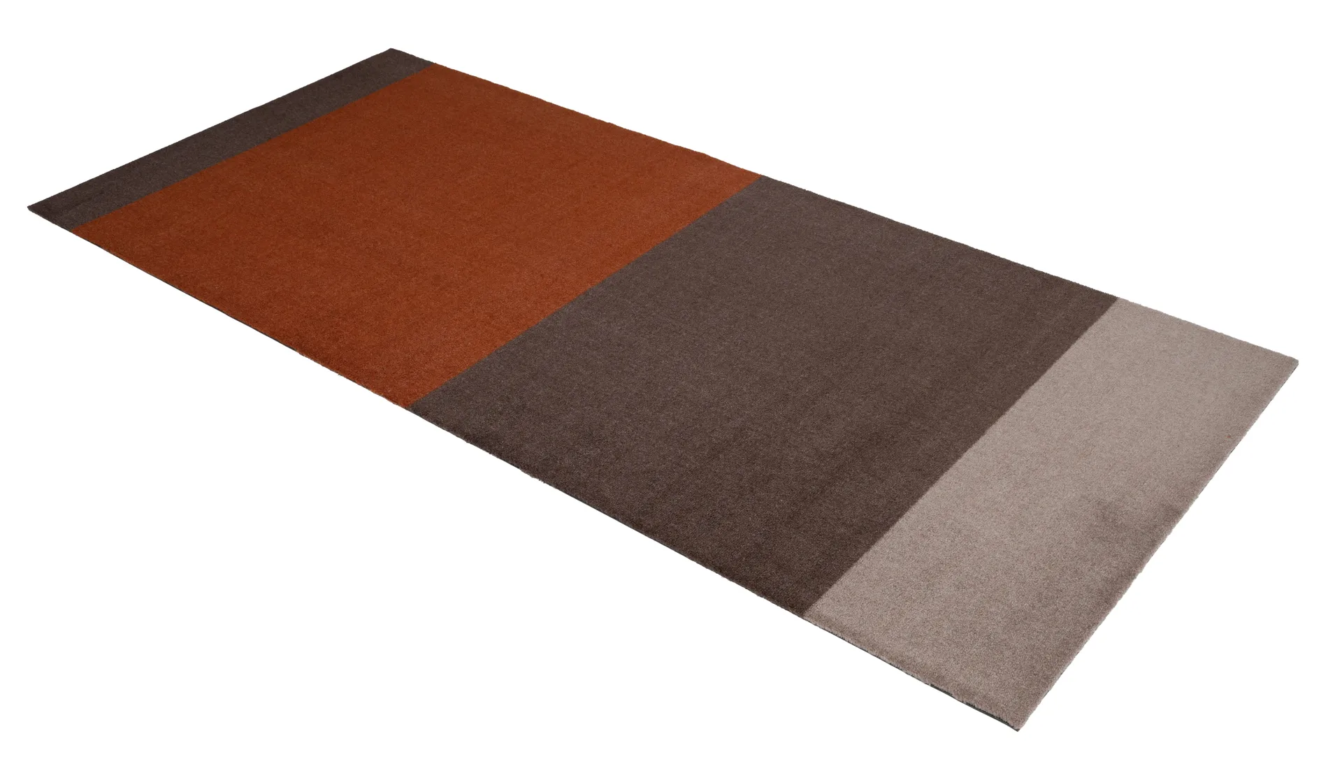 Stripes Alfombra horizontal, Brown-terrakotta 90x200 cm tica copenhagen