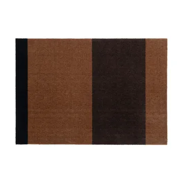 Stripes Alfombra horizontal - Cognac-dark brown-black, 90x130 cm - tica copenhagen