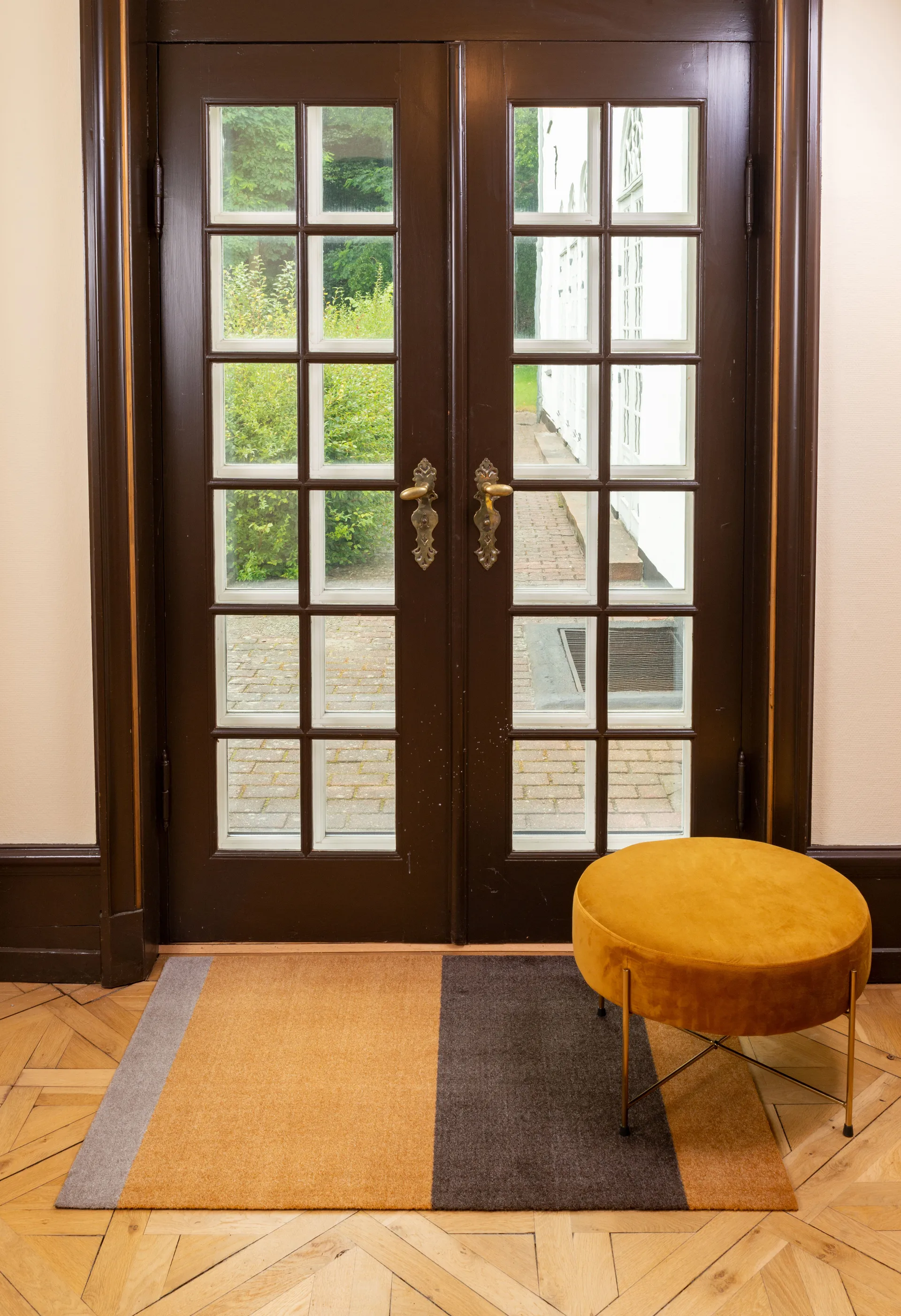 Stripes Alfombra horizontal, Dijon-brown-sand, 90x130 cm tica copenhagen