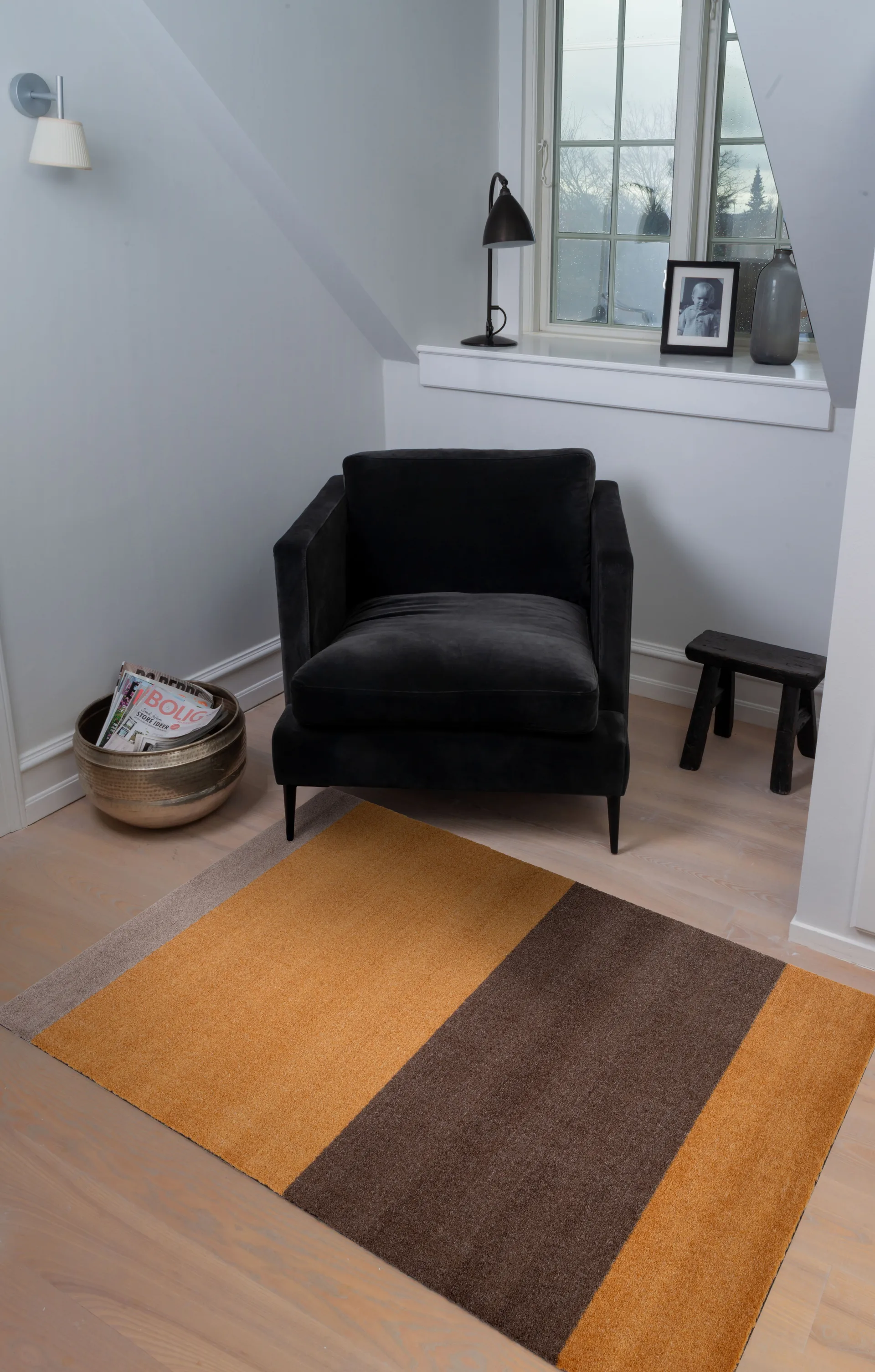 Stripes Alfombra horizontal, Dijon-brown-sand, 90x130 cm tica copenhagen