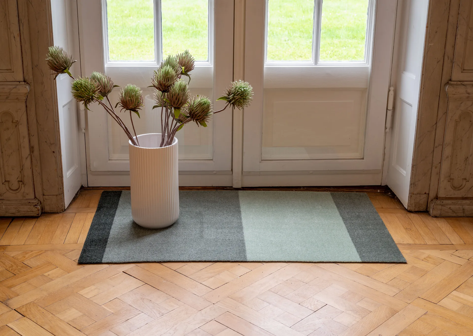 Stripes Alfombra horizontal, Green, 67x120 cm tica copenhagen