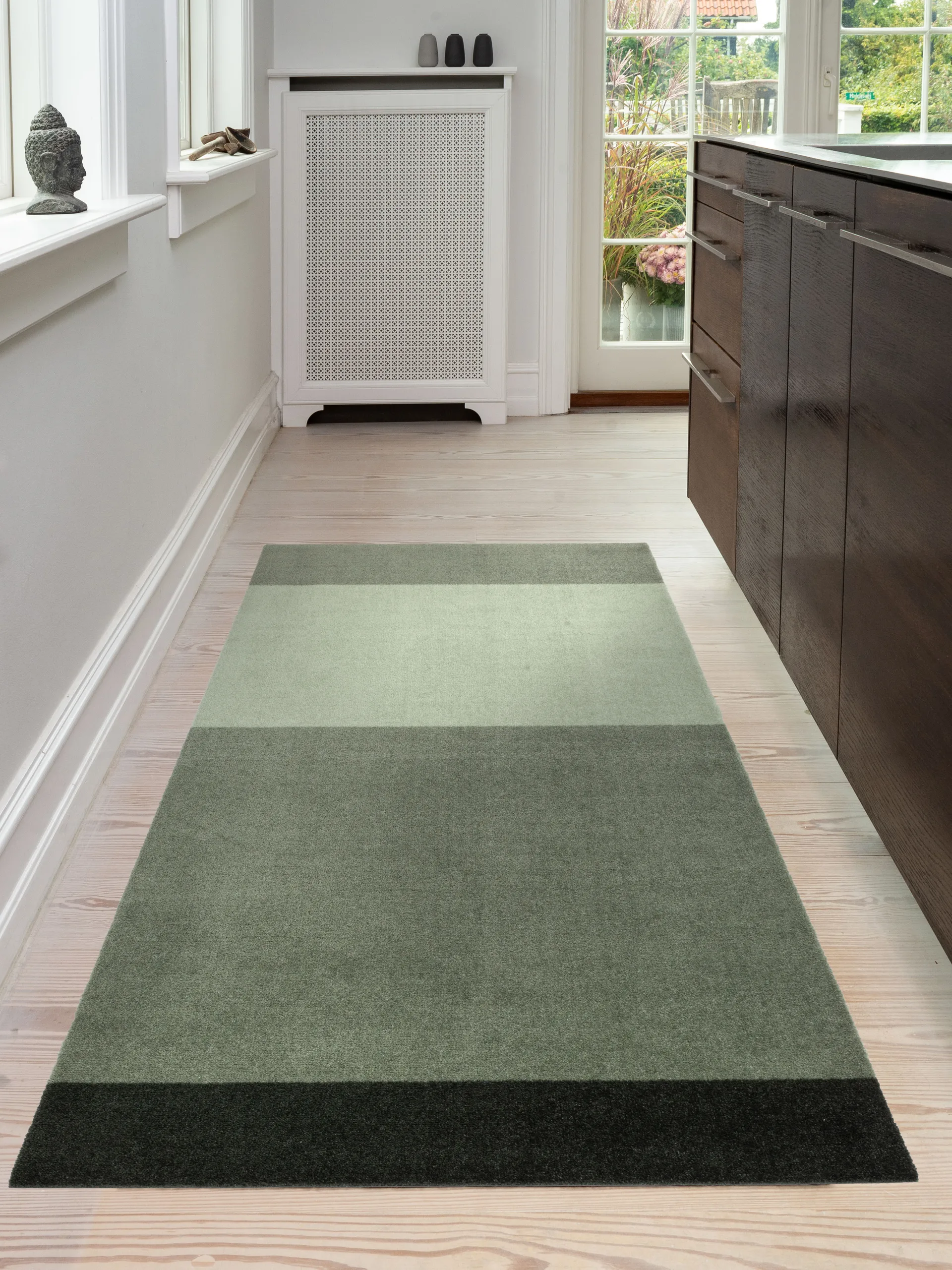 Stripes Alfombra horizontal, Green, 90x200 cm tica copenhagen