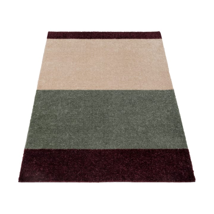 Stripes Alfombra horizontal - Green-ivory-bordeaux, 67x120 cm - Tica copenhagen