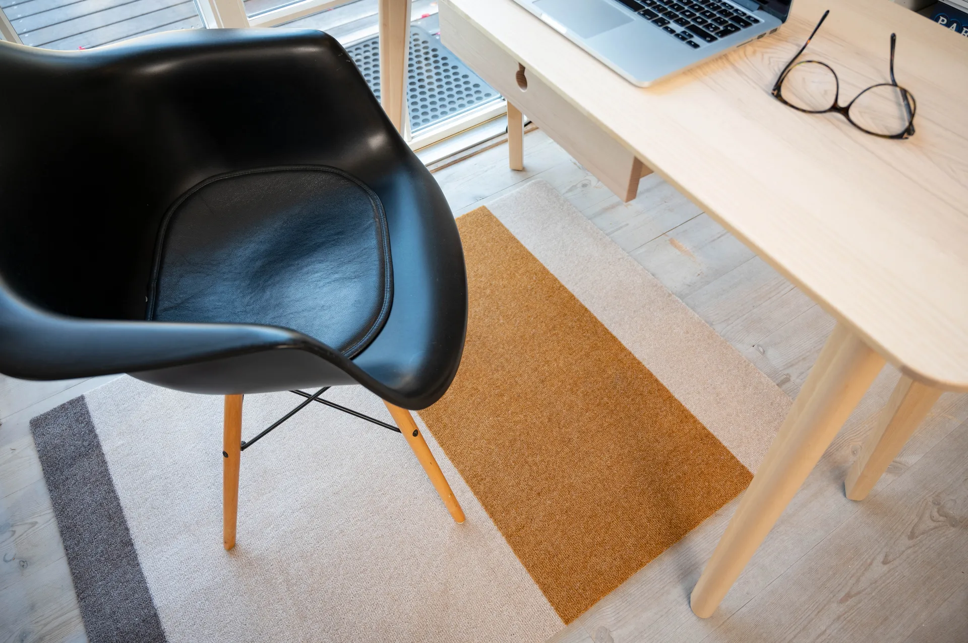 Stripes Alfombra horizontal, Ivory-dijon-brown, 90x130 cm tica copenhagen