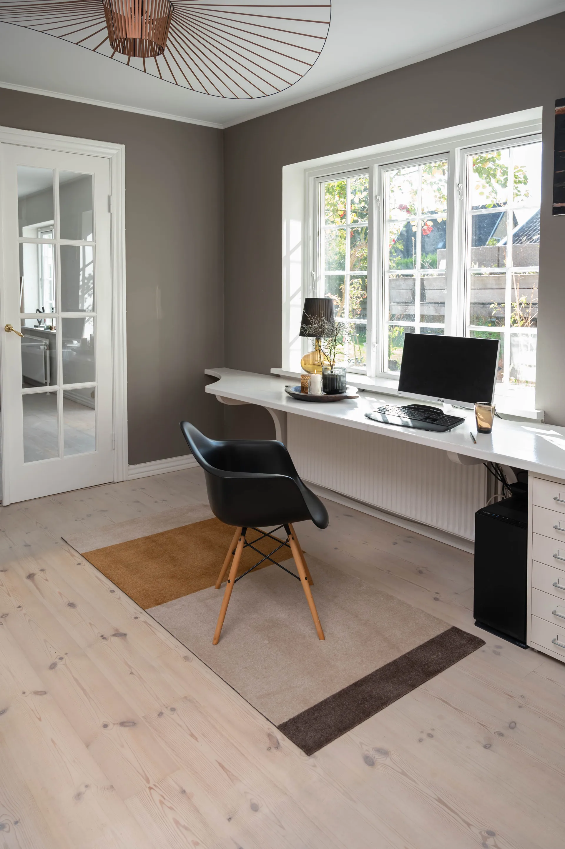 Stripes Alfombra horizontal, Ivory-dijon-brown, 90x200 cm tica copenhagen