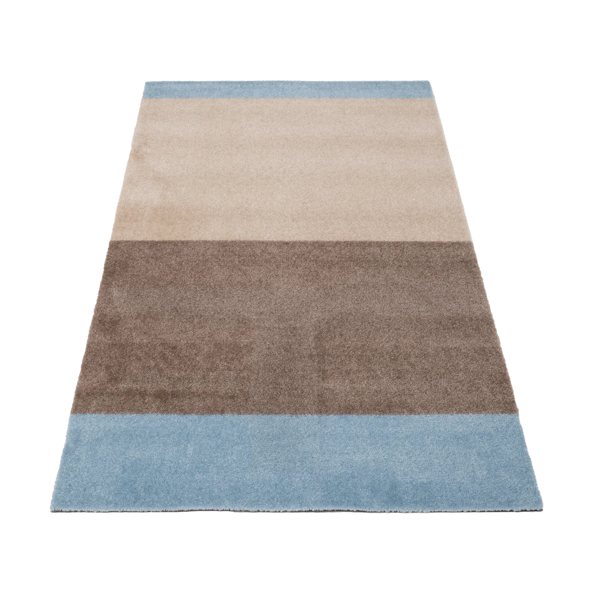 Stripes Alfombra horizontal, Ivory-sand-blue, 67x120 cm tica copenhagen