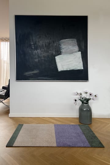 Stripes Alfombra horizontal - Lilac-ivory-green, 67x120 cm - tica copenhagen