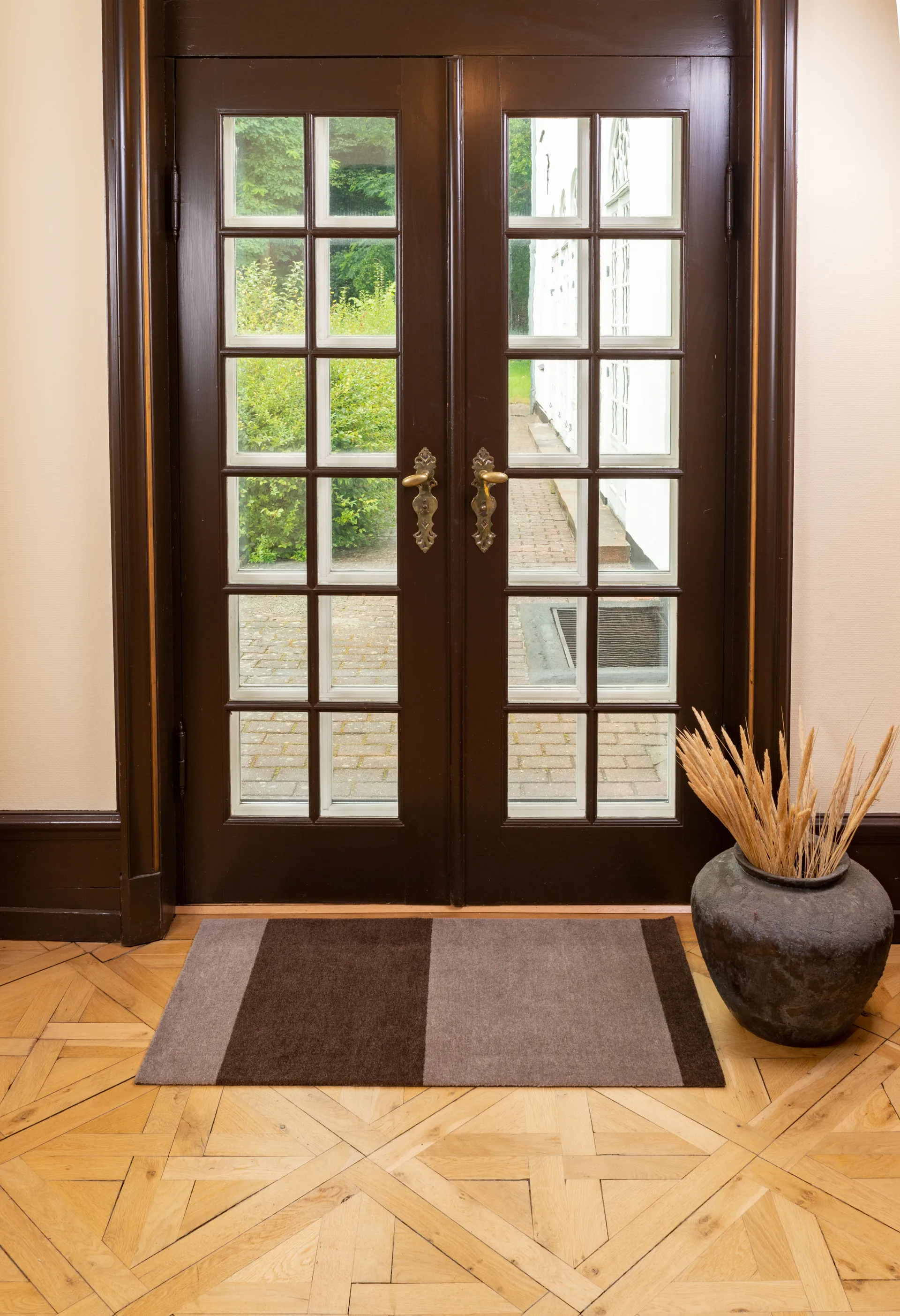 Stripes Alfombra horizontal, Sand-brown, 67x120 cm tica copenhagen