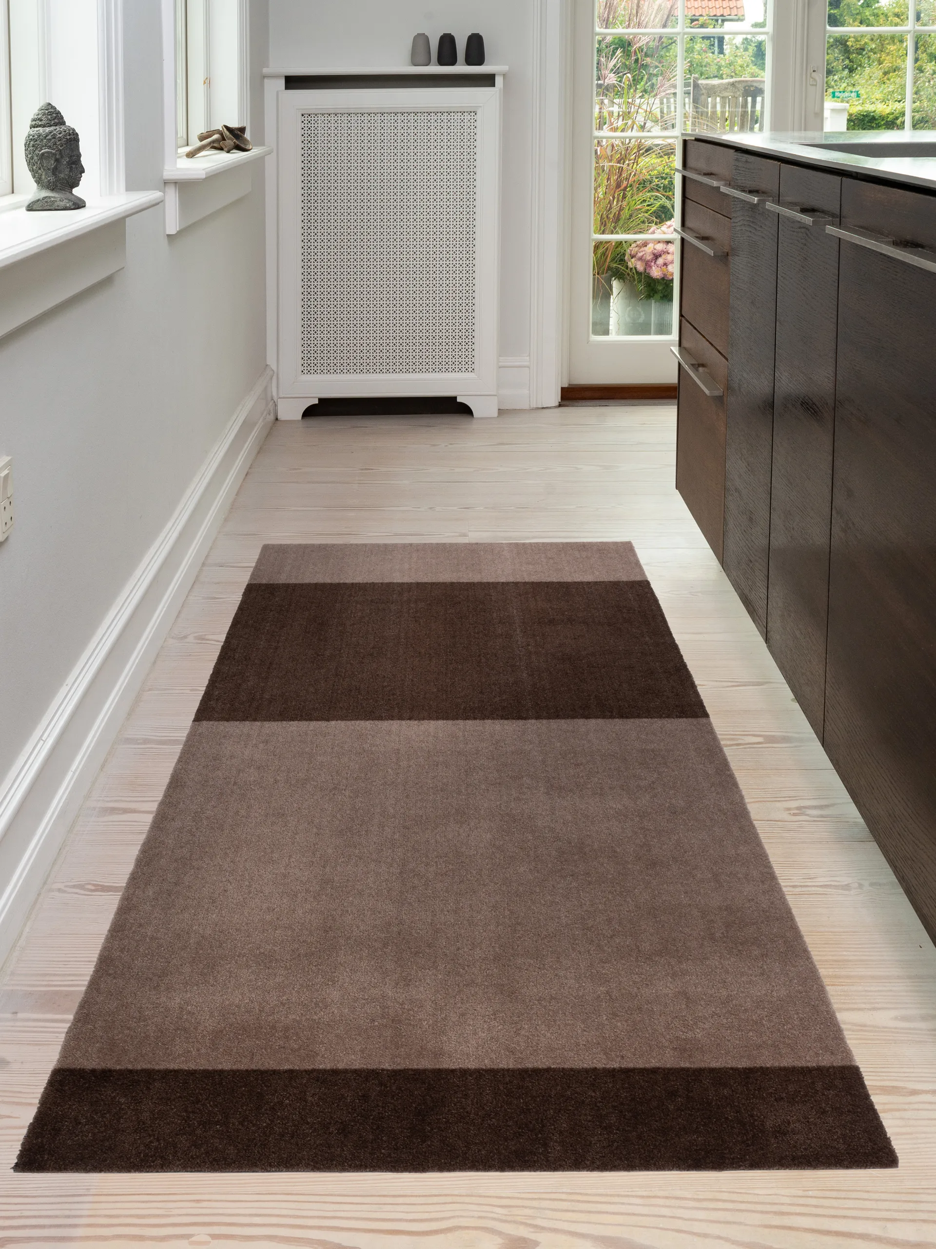 Stripes Alfombra horizontal, Sand-brown, 90x200 cm tica copenhagen