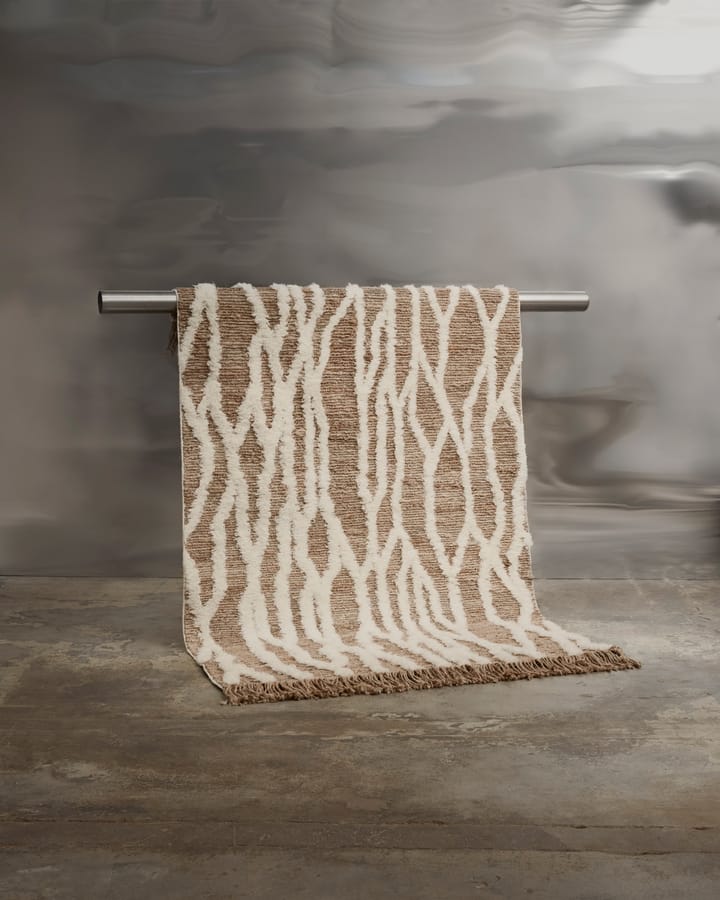 Alfombra de jute Wahl 200x300 cm, Brown-offwhite Tinted