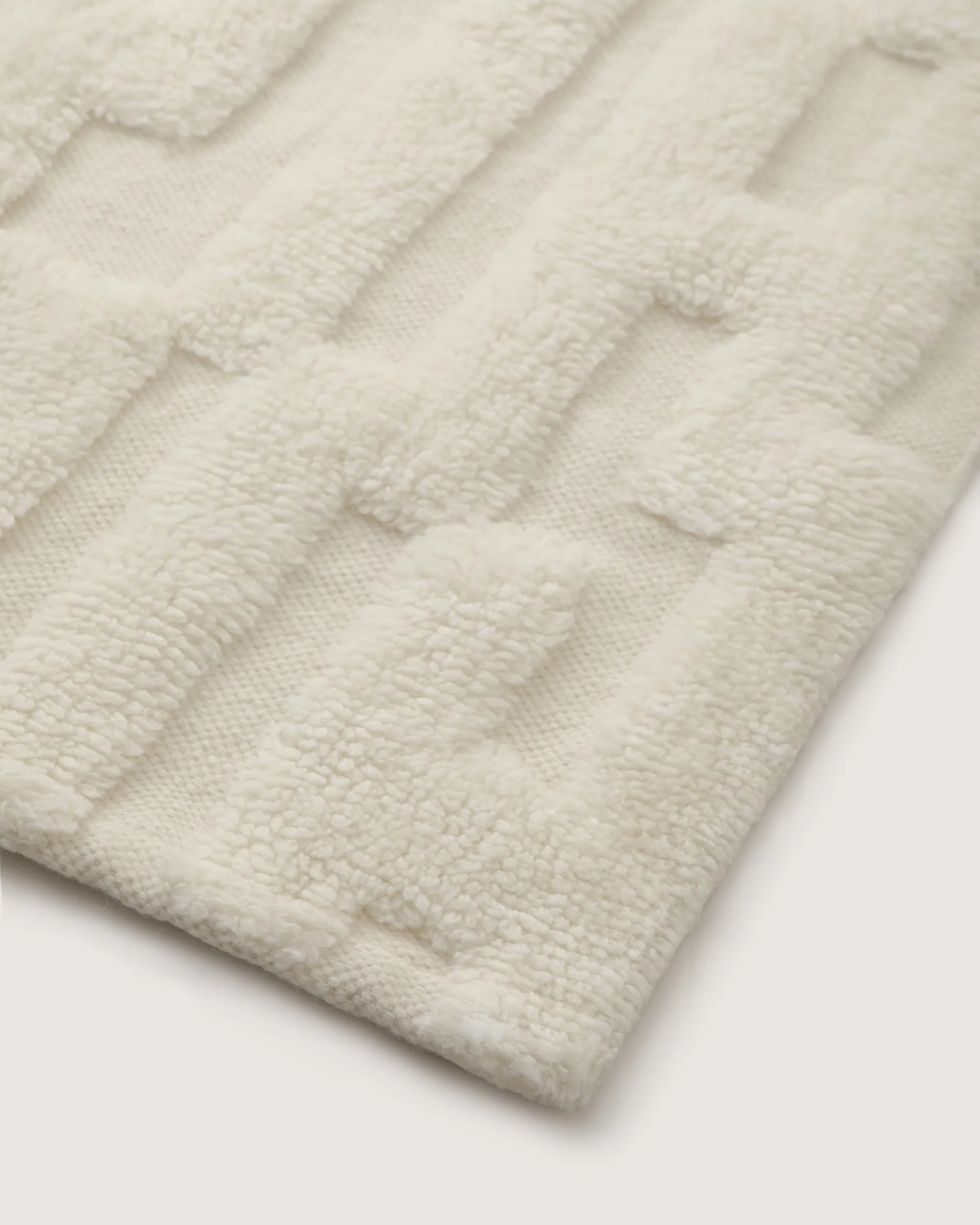 Alfombra de lana Bielke 160x230 cm, Offwhite Tinted