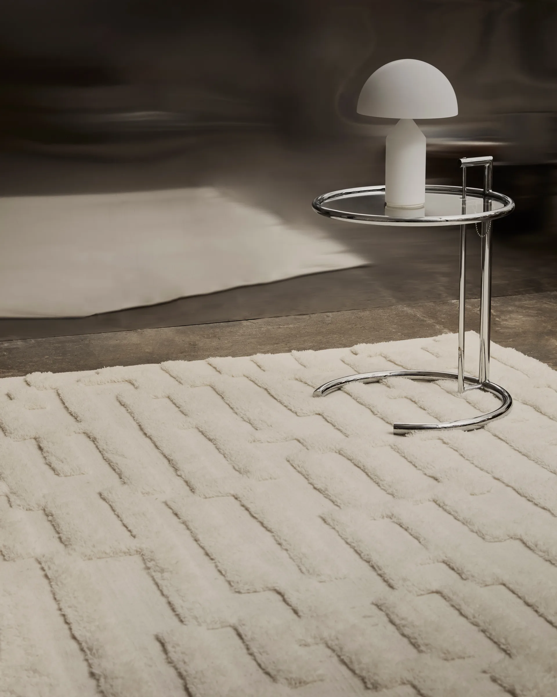 Alfombra de lana Bielke 160x230 cm, Offwhite Tinted