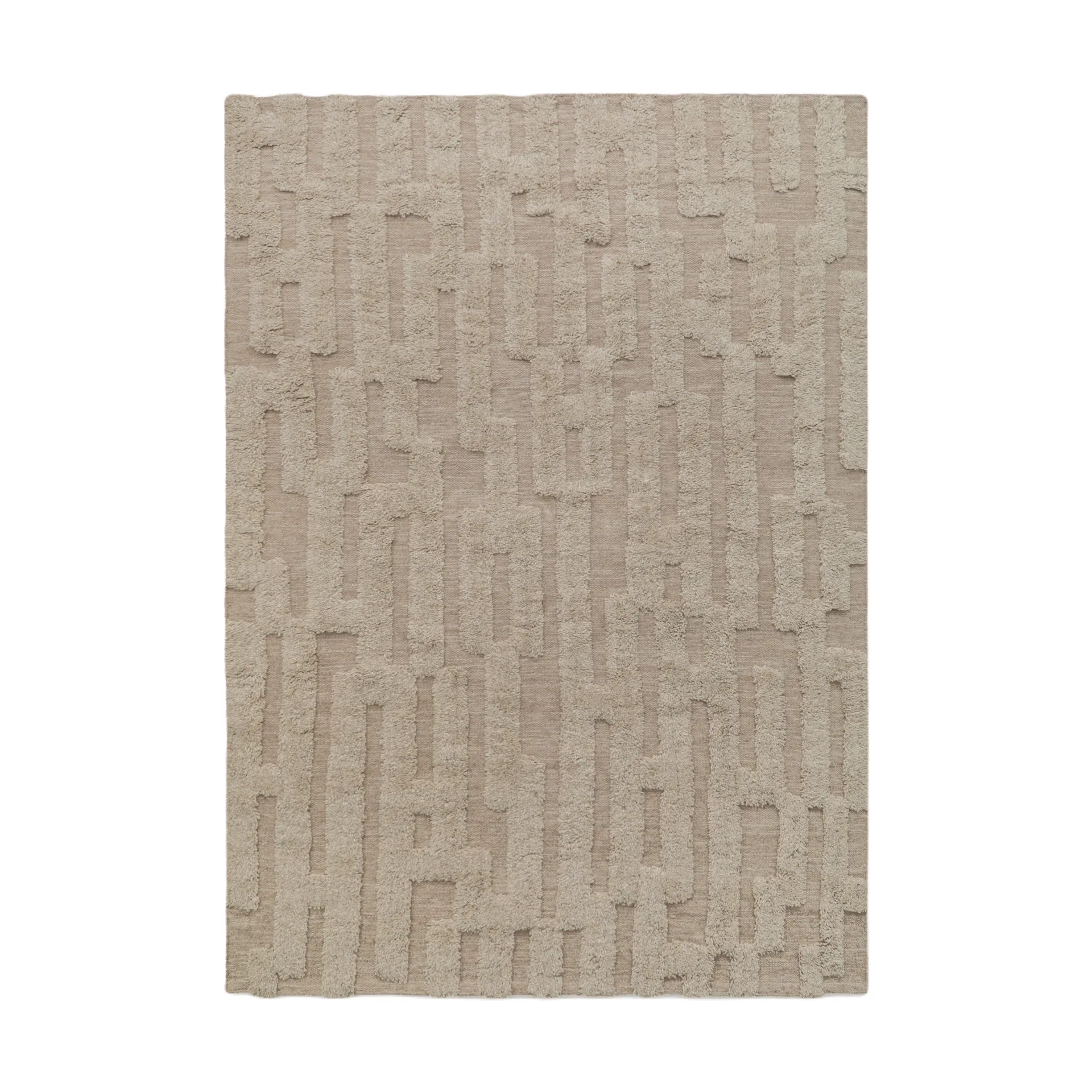 Alfombra de lana Bielke 190x290 cm, Beige-melange Tinted