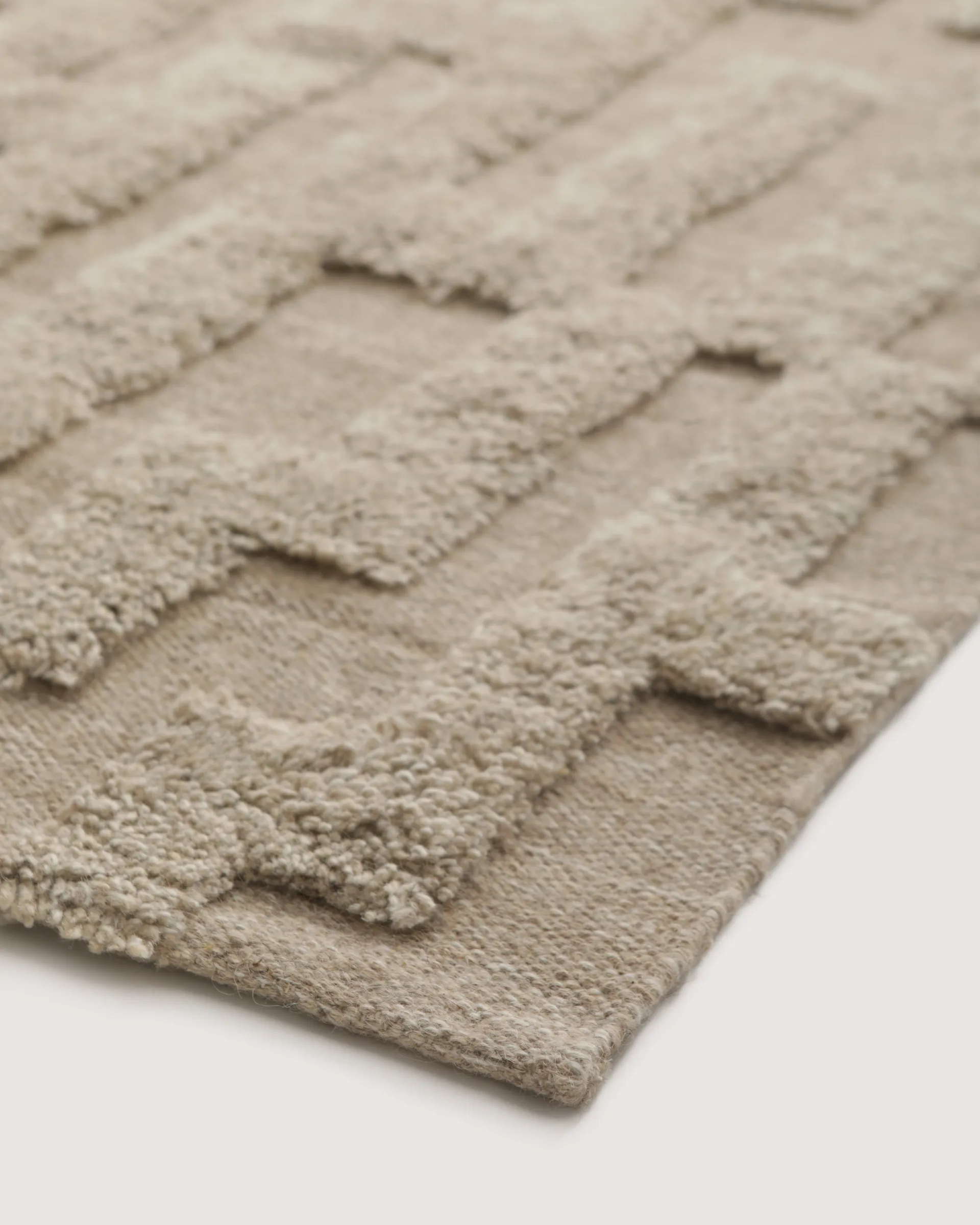 Alfombra de lana Bielke 200x300 cm, Beige-melange Tinted