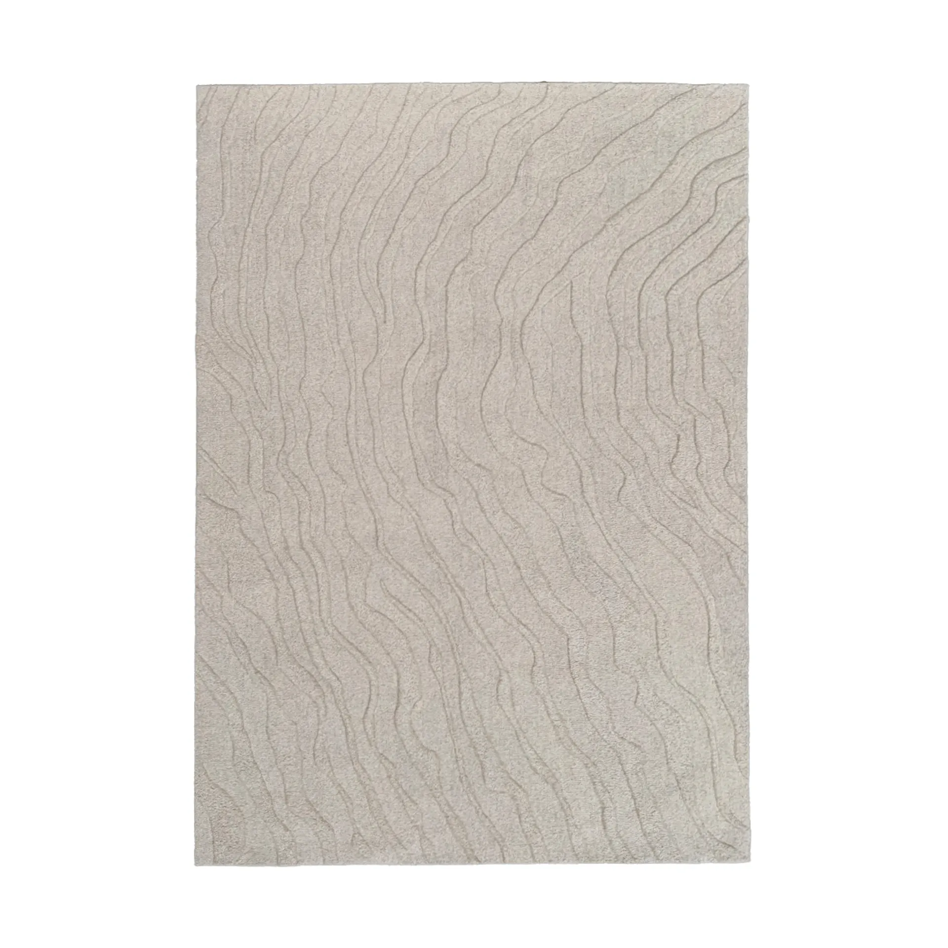 Alfombra de lana Duvell, Beige, 250x350 cm Tinted