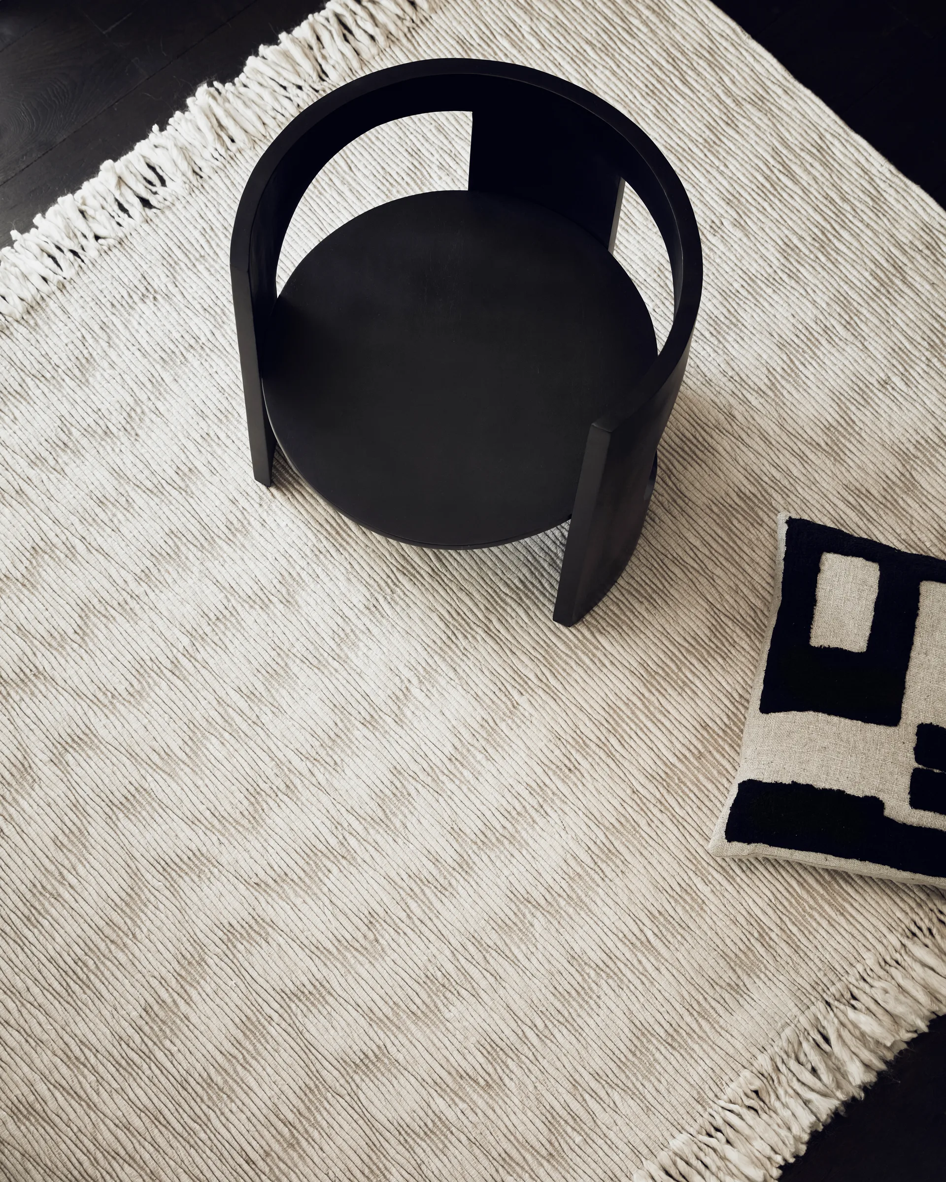 Alfombra de lana Fagerlund 170x240 cm, Beige-offwhite Tinted