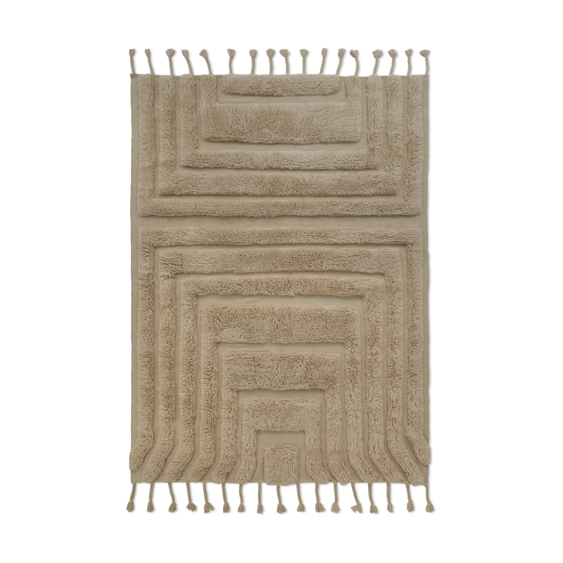 Alfombra de lana Kask 170x240 cm, Beige Tinted