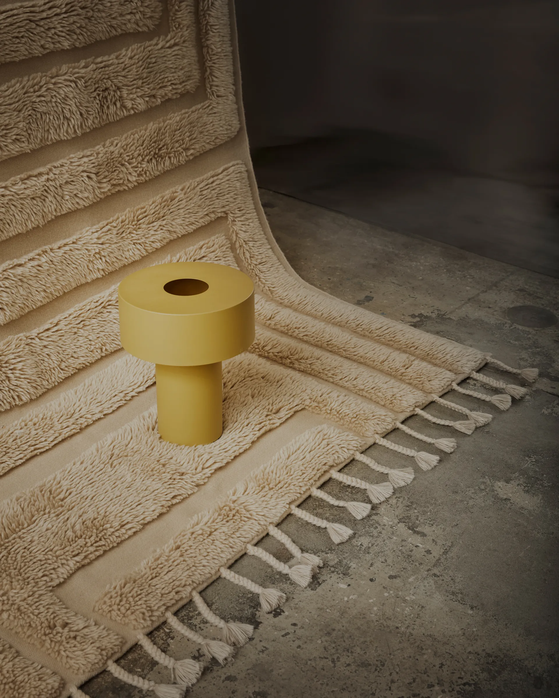 Alfombra de lana Kask 200x300 cm, Beige Tinted