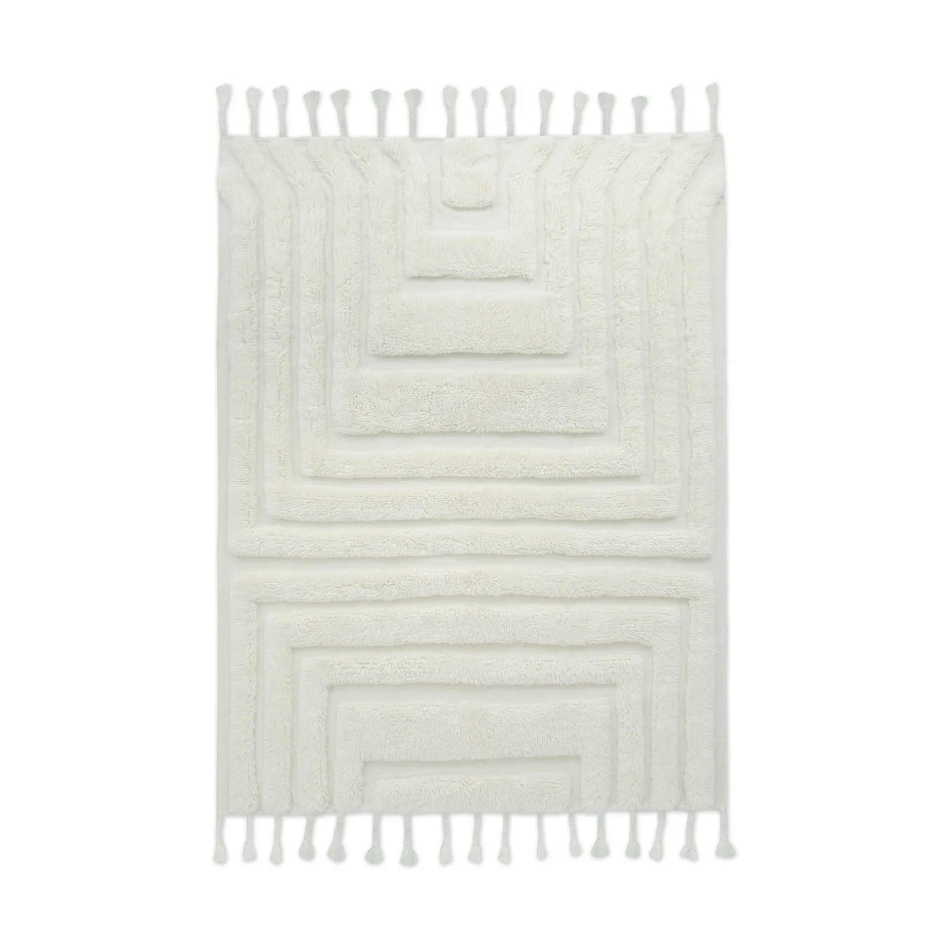 Alfombra de lana Kask 200x300 cm, Offwhite Tinted