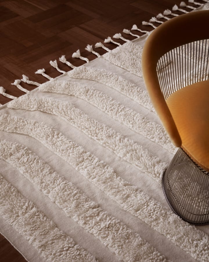 Alfombra de lana Kask 250x350 cm, Offwhite Tinted