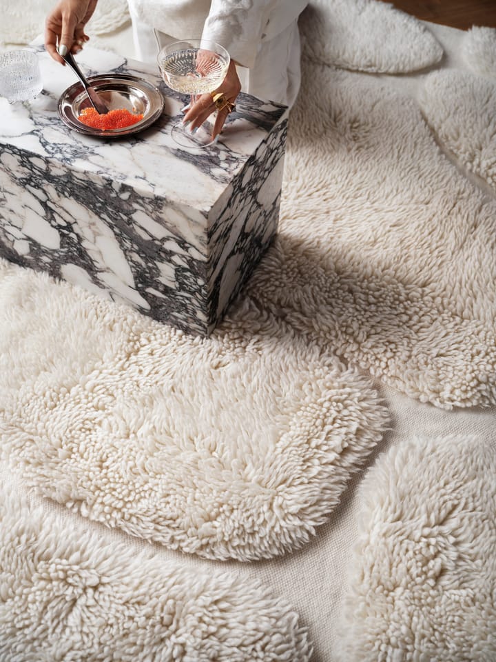 Alfombra de lana Kullin 170x240 cm, Offwhite Tinted