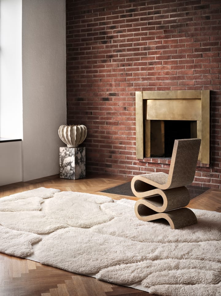 Alfombra de lana Kullin 250x350 cm, Offwhite Tinted