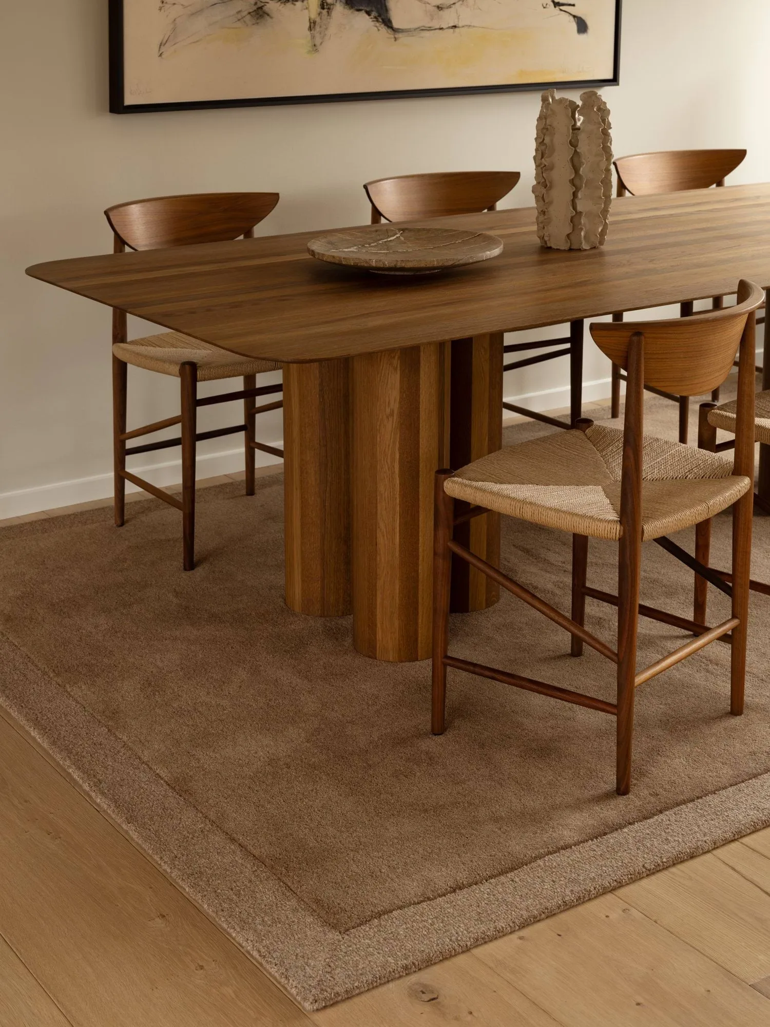 Alfombra de lana Louis, Beige brown, 250x350 cm Tinted