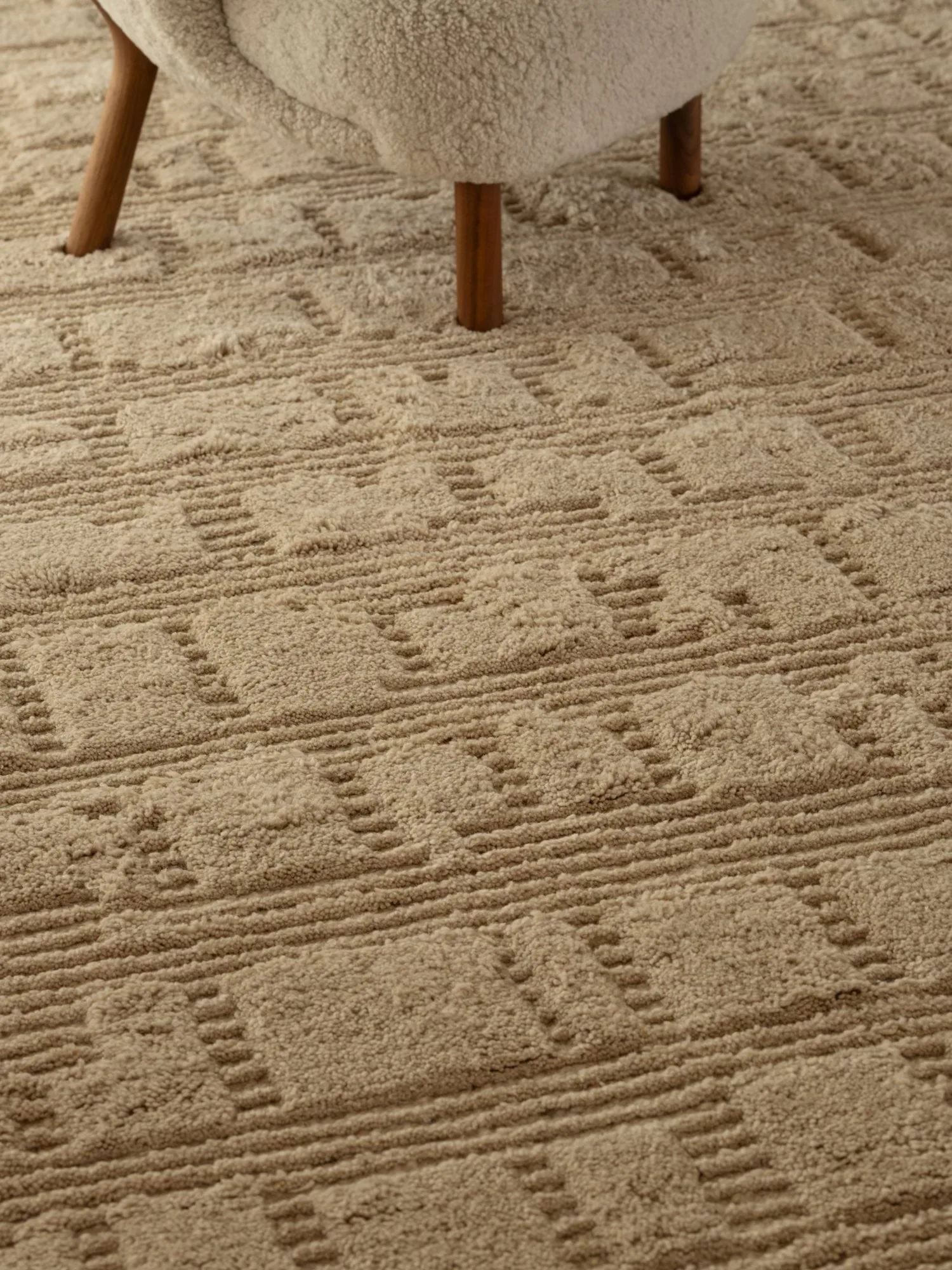 Alfombra de lana Lydahl, Beige, 250x350 cm Tinted