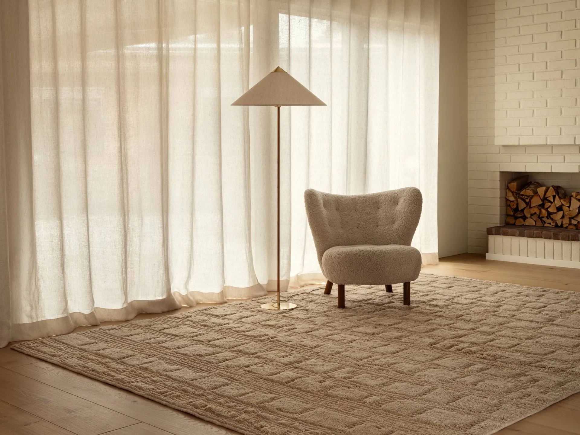 Alfombra de lana Lydahl, Beige, 250x350 cm Tinted