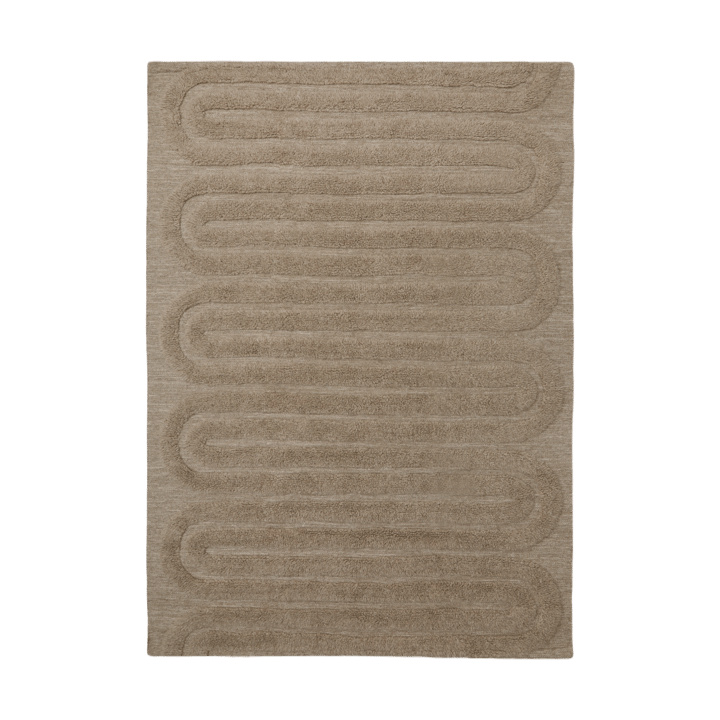 Alfombra de lana Riklund 160x230 cm - Beige-melange - Tinted
