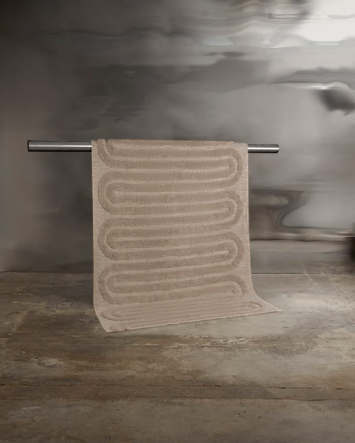 Alfombra de lana Riklund 160x230 cm, Beige-melange Tinted