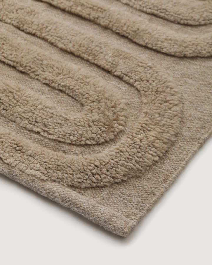 Alfombra de lana Riklund 160x230 cm, Beige-melange Tinted