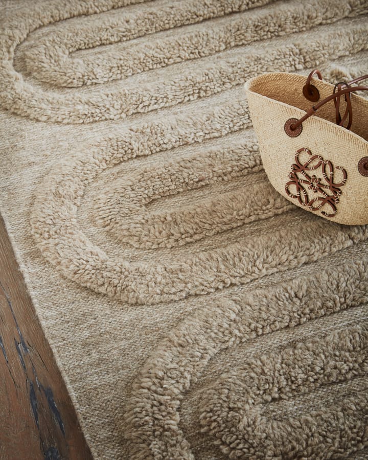 Alfombra de lana Riklund 160x230 cm, Beige-melange Tinted