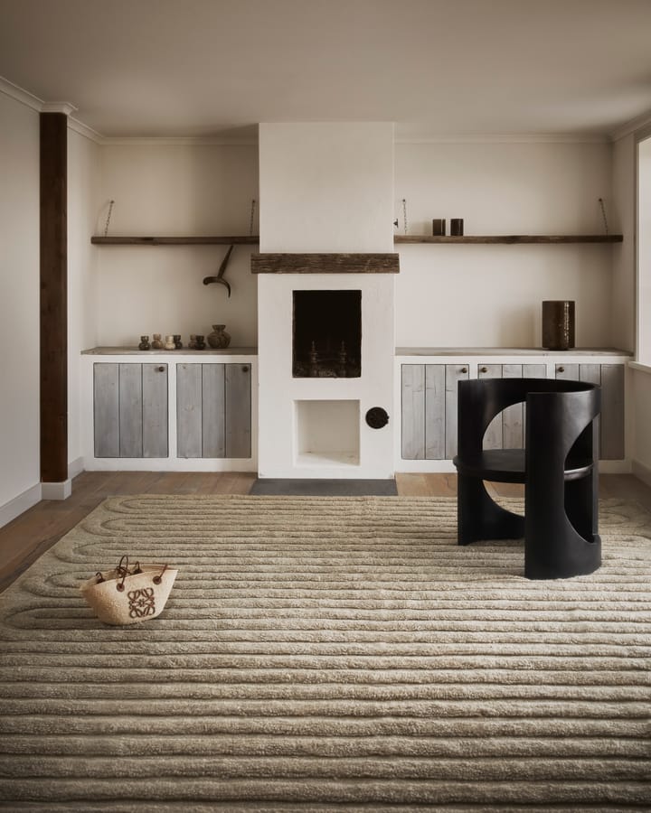 Alfombra de lana Riklund 160x230 cm, Beige-melange Tinted