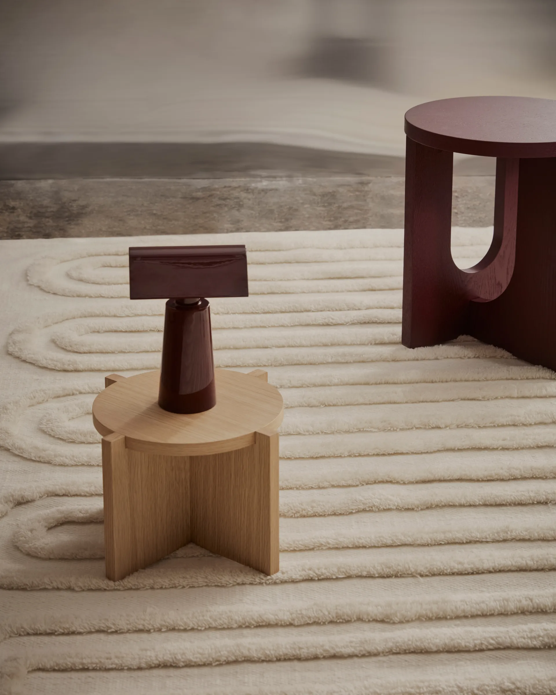 Alfombra de lana Riklund 160x230 cm, Offwhite Tinted