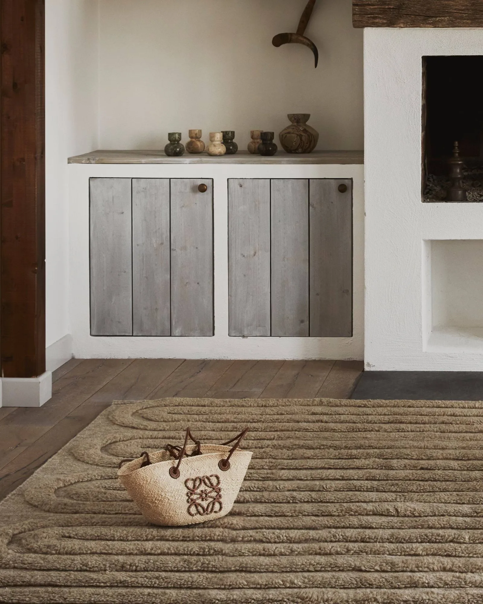 Alfombra de lana Riklund, Beige-melange, 250x350 cm Tinted