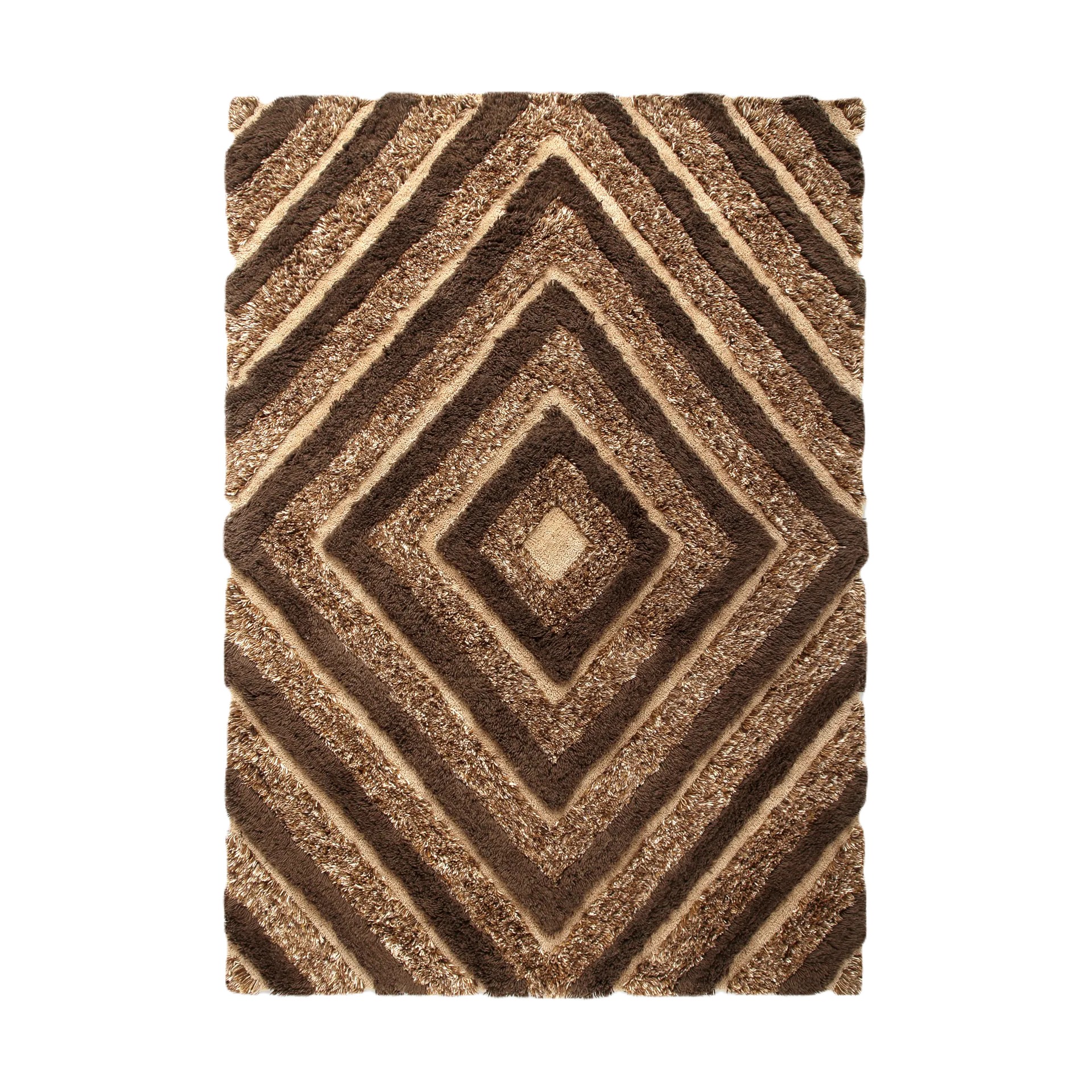 Alfombra de lana Stenborg 170x240 cm, Brown Tinted